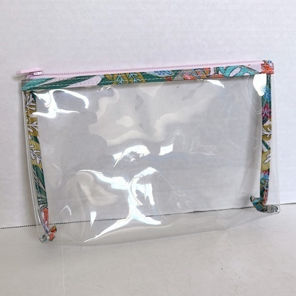 Vera Bradley Floral Trim Clear Pouch NWOT